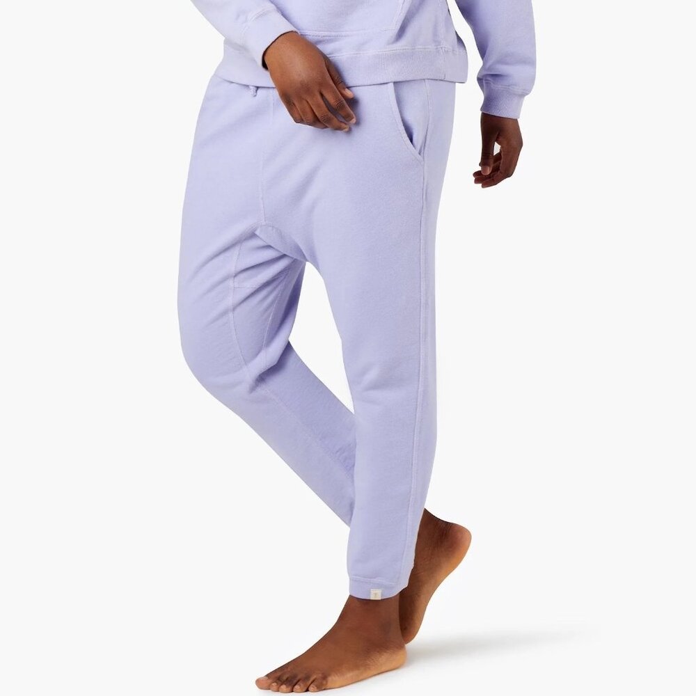 NWT Tkees Core Jogger Cotton Drawstring Sweatpants Lovely Lavender size 1 - Picture 4 of 7